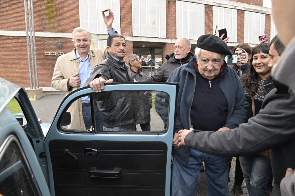 José Mujica votando en las elecciones internas 2019. Foto: Leonardo Mainé