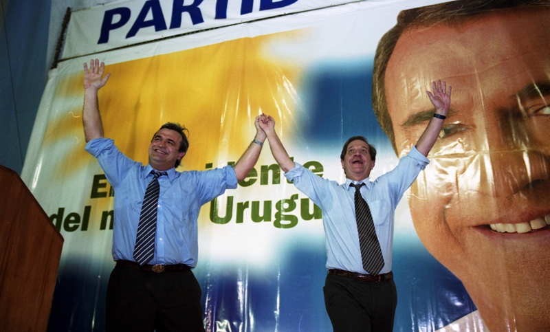 Jorge Larrañaga-Sergio Abreu, la fórmula blanca en 2004. Foto: archivo El País.