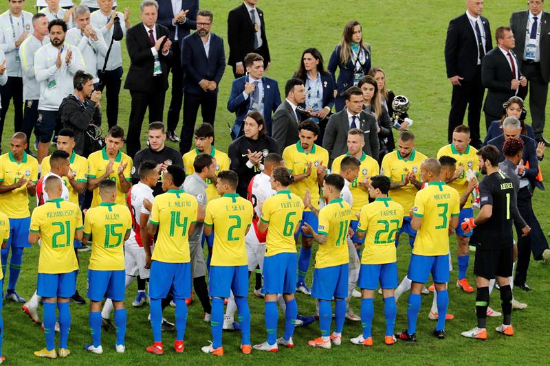 Brasil le ganó 3-1 a Perú y obtuvo su novena Copa América. Foto: EFE