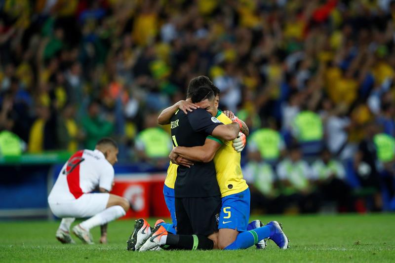 Brasil le ganó 3-1 a Perú y obtuvo su novena Copa América. Foto: EFE