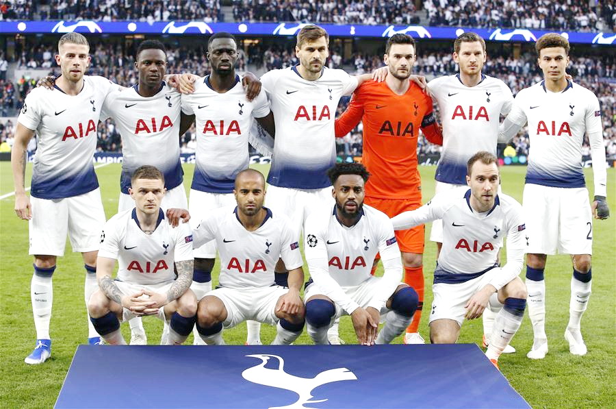 Plantel del Tottenham.