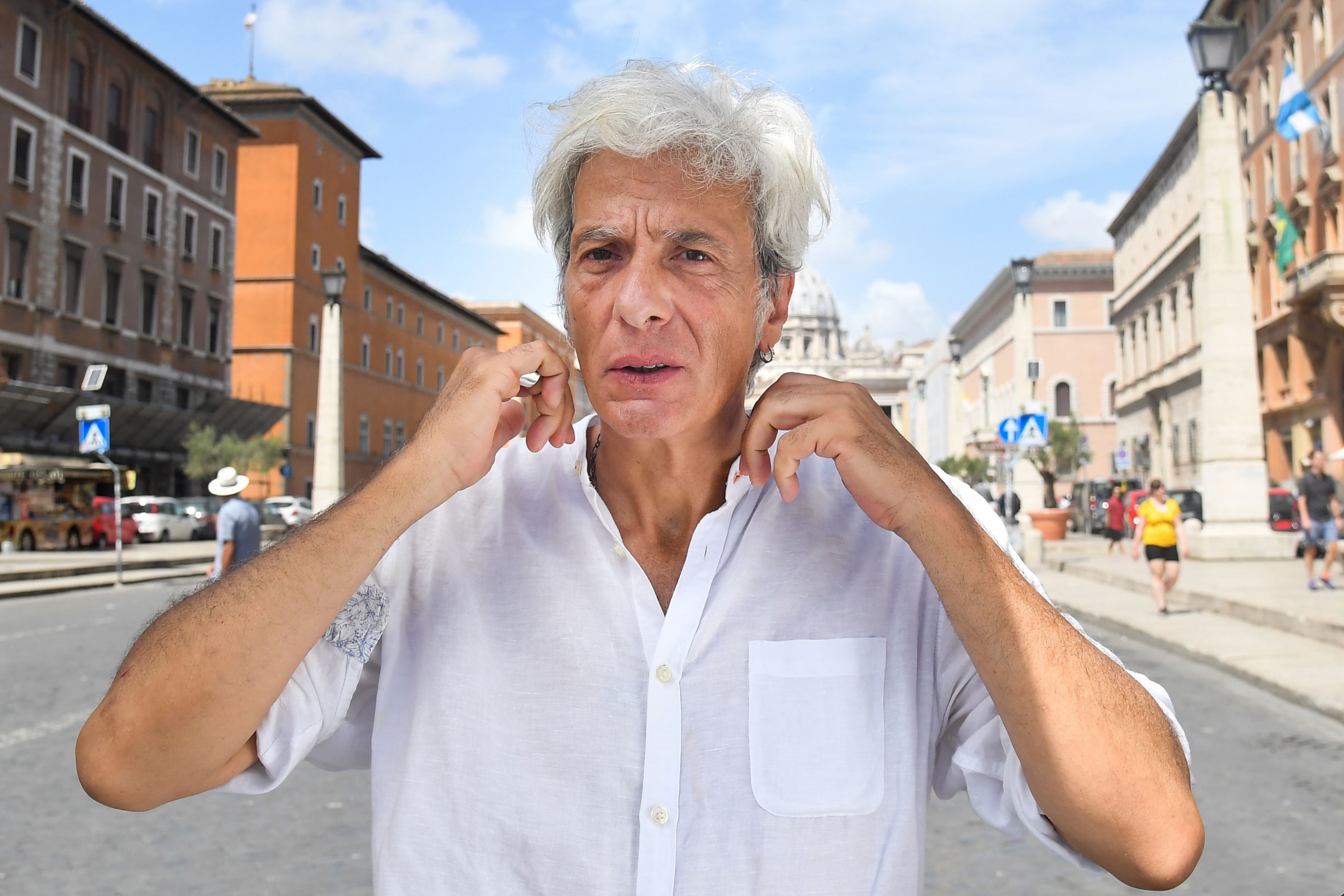 Pietro Orlandi, hermano de Emmanuela. Foto: AFP