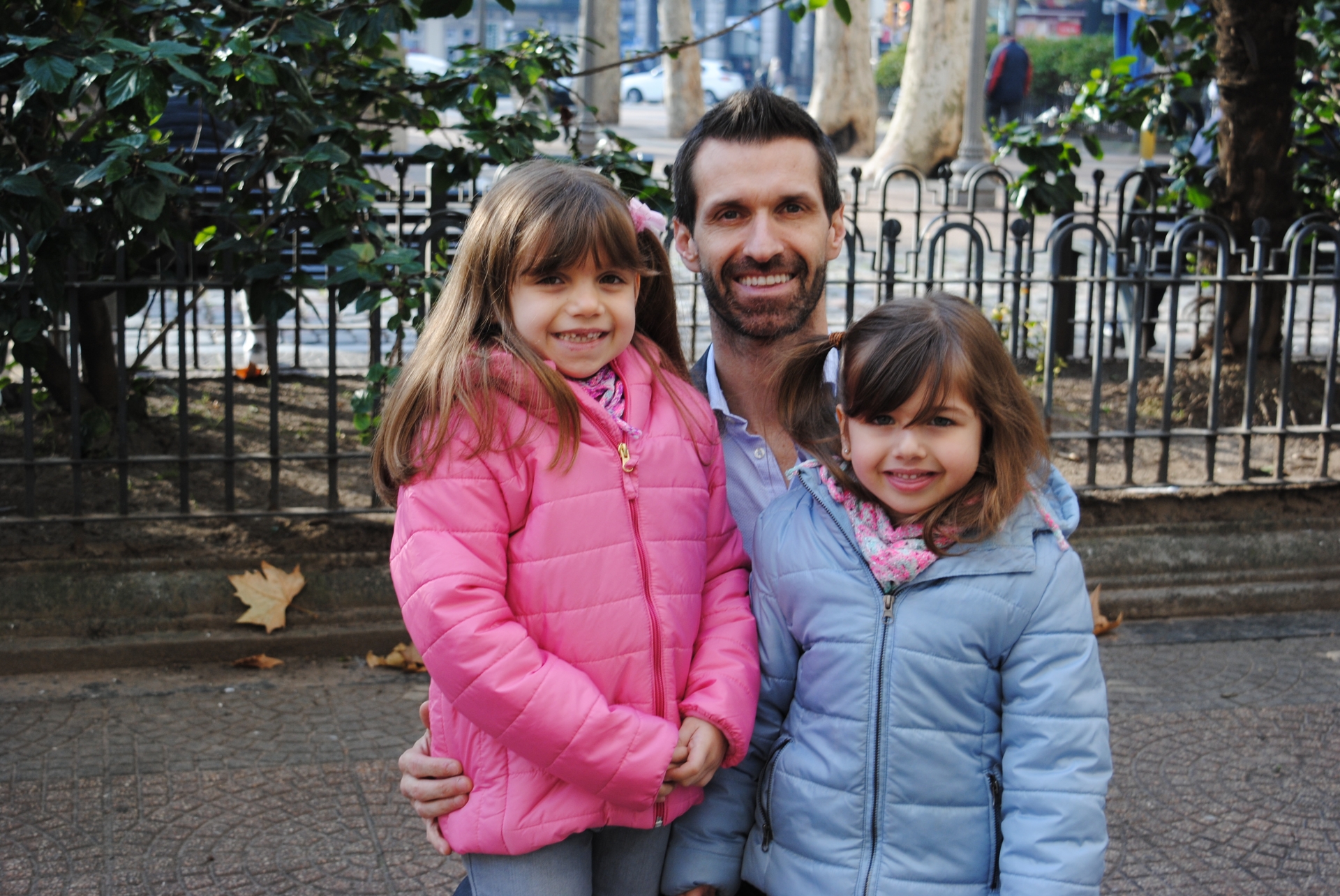 Martina, Hugo y Guillermina Vidal.