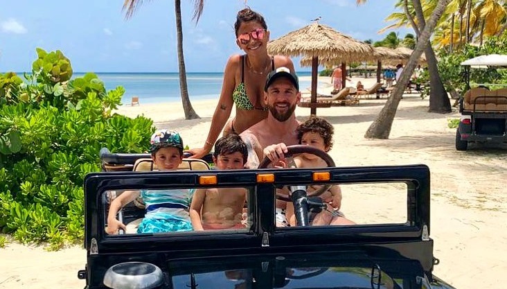Lionel Messi, Antonella Roccuzzo y familia de vacaciones
