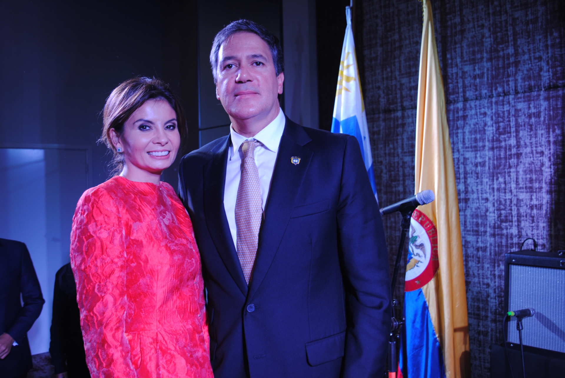 Diana Alcocer, Embajador de Colombia Fernando Sanclemente.