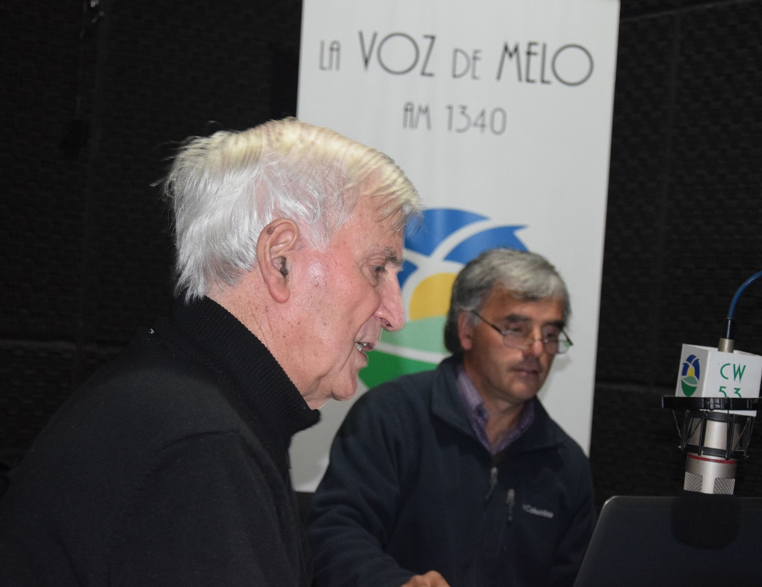 Serrano junto a su hijo Joaquín Abella en Hora del Campo. Foto: Néstor Araujo