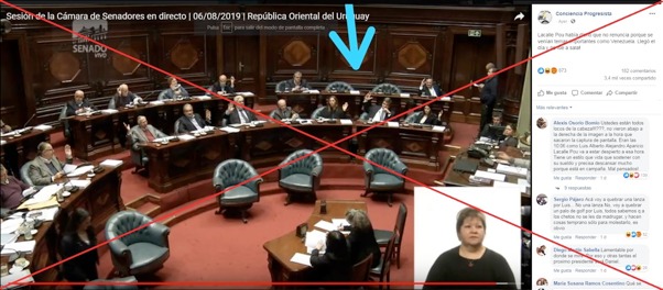 Captura de pantalla de la publicación en Facebook realizada el 7 de agosto de 2019