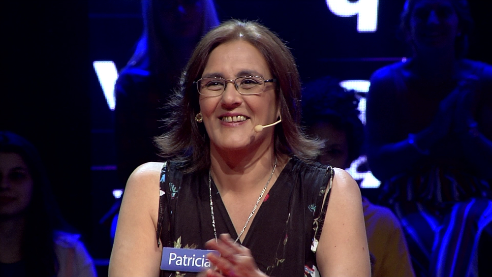 Patricia Scalone se convirtió en la primera ganadora del Rosco de Pasapalabra. Foto: Gentileza Canal 10