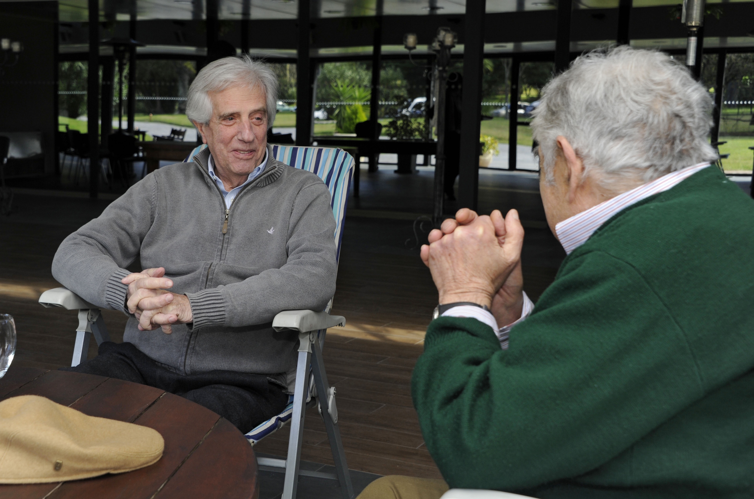 José Mujica junto con Tabaré Vázquez. Foto: Presidencia