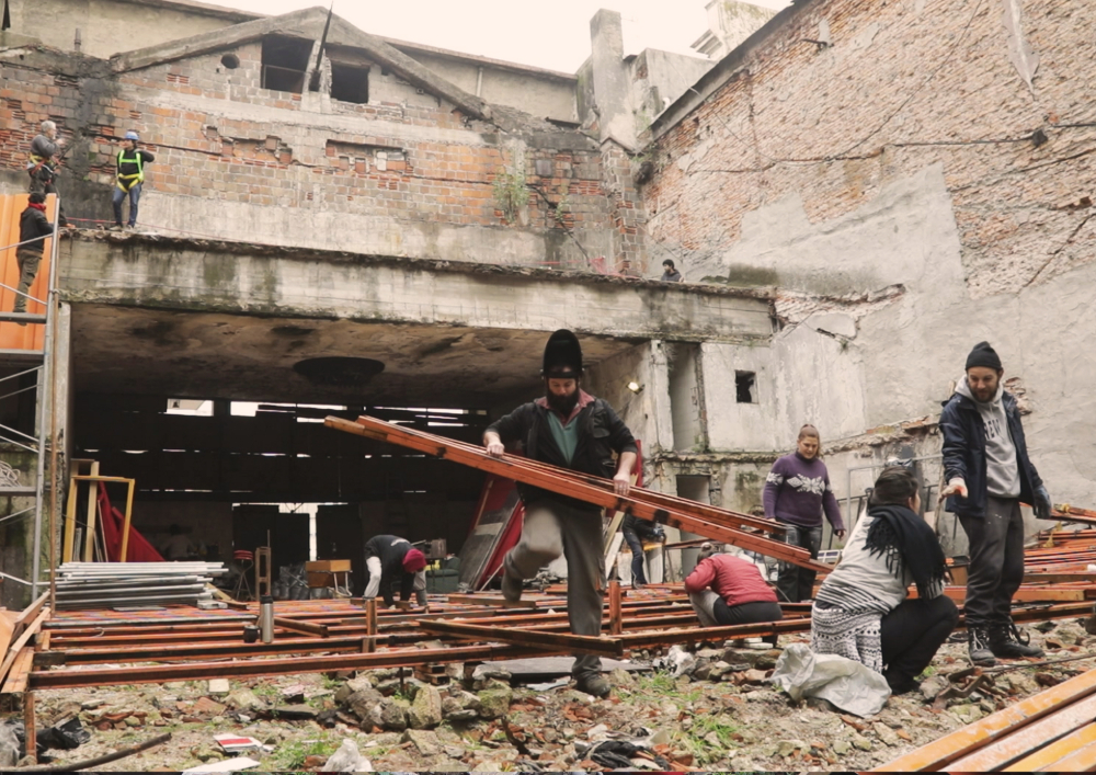 El colectivo trabaja en el Odeón