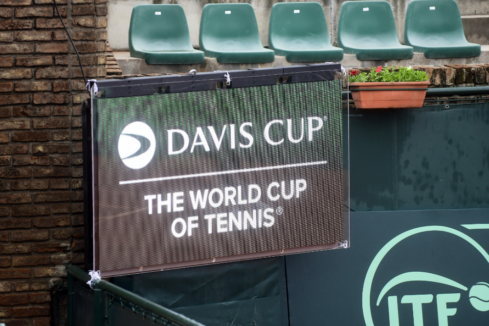 El nuevo marcador electrónico del Carrasco Lawn Tennis para recibir la Copa Davis 2019.