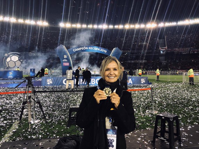 Sandra Rossi, integrante de la sanidad de River. Foto: @sandramrossi / Twitter.