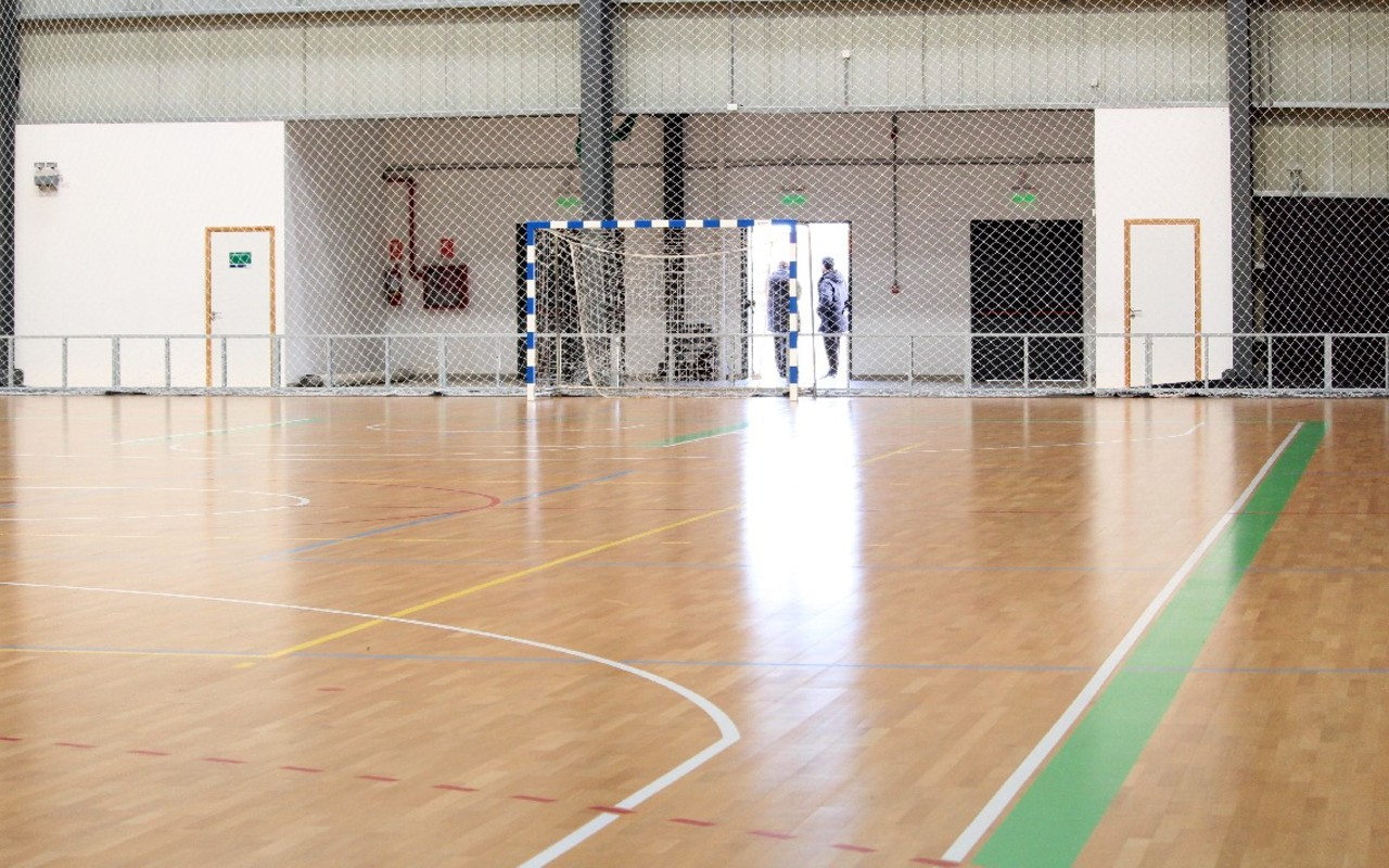 Moderno: Así espera el Polideportivo de Las Piedras al clásico entre Nacional y Peñarol. Foto: Matías Pérez / El País