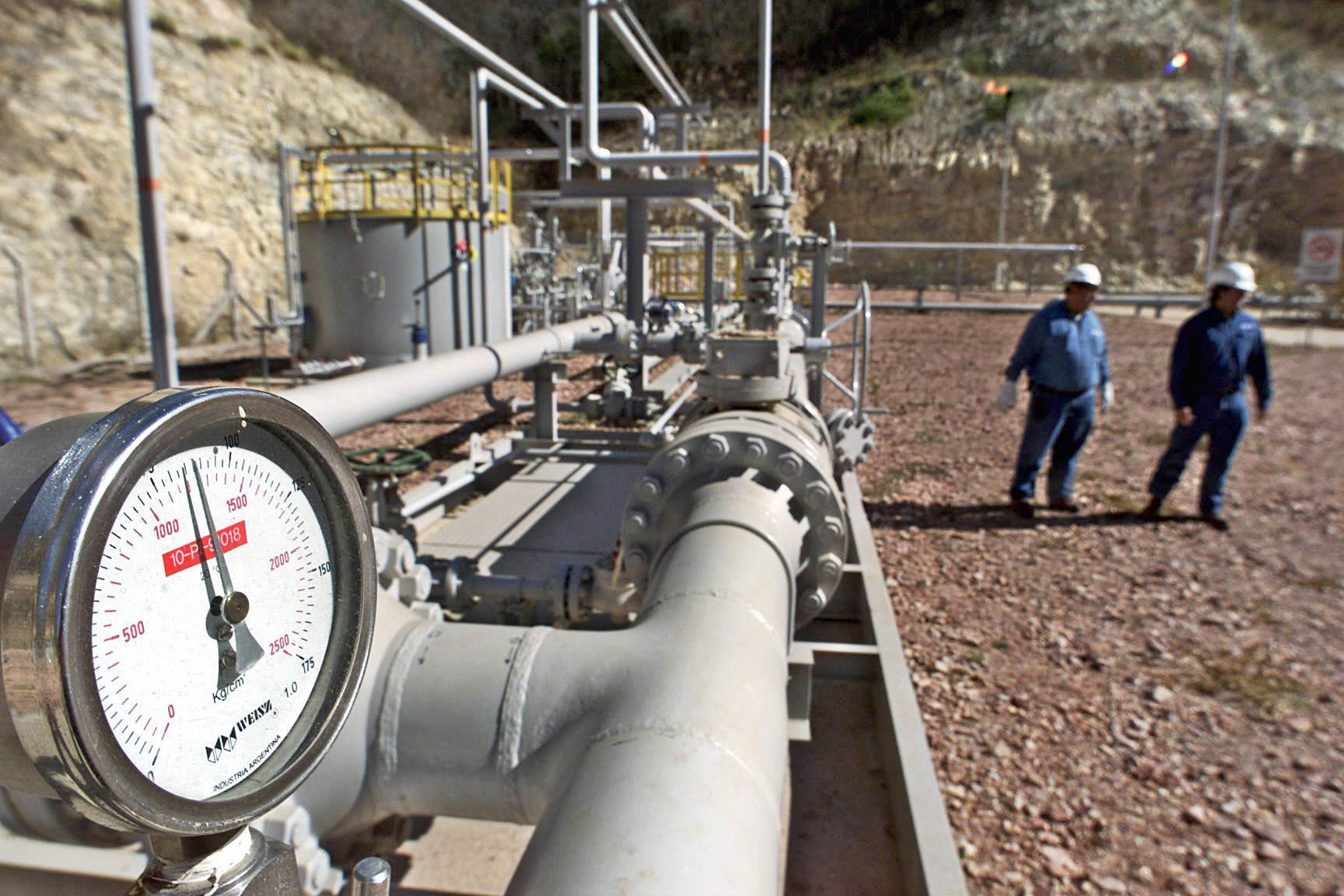 Energía y gas. Foto: AFP
