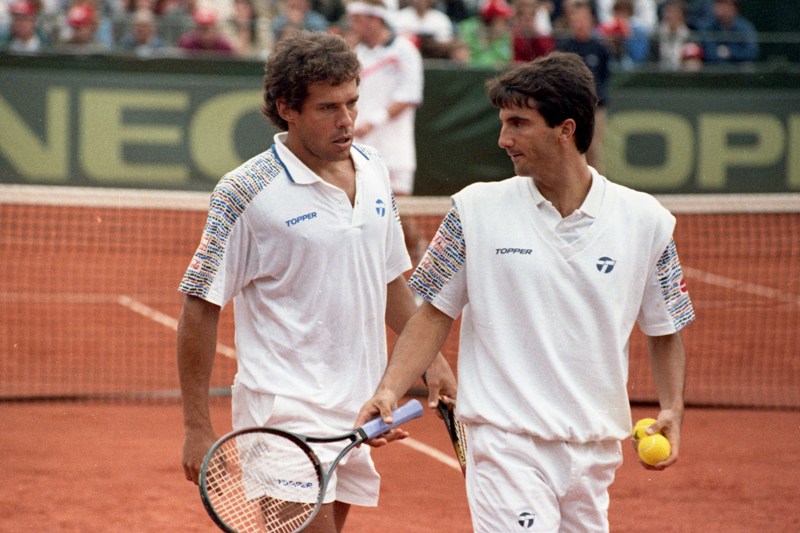Diego Pérez y Marcelo Filippini, la dupla uruguaya en acción. Foto: Archivo El País.