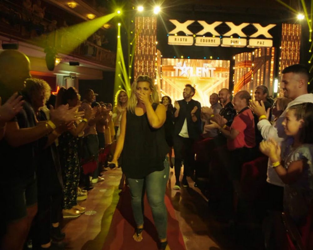 Florencia Pasquet en "Got Talent España". Foto: Telecinco.