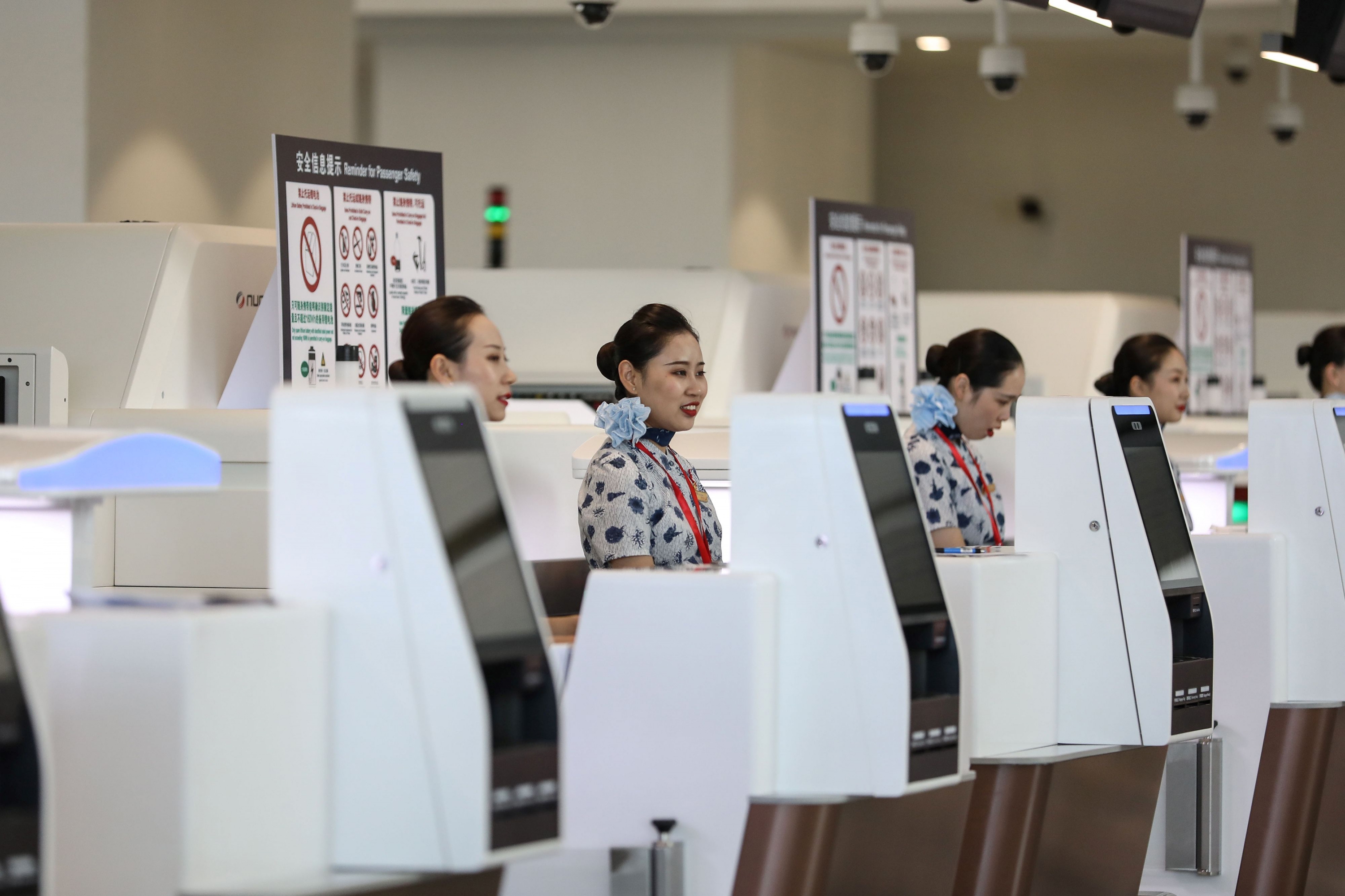 Así es el mega aeropuerto construido en Pekín. Foto: AFP