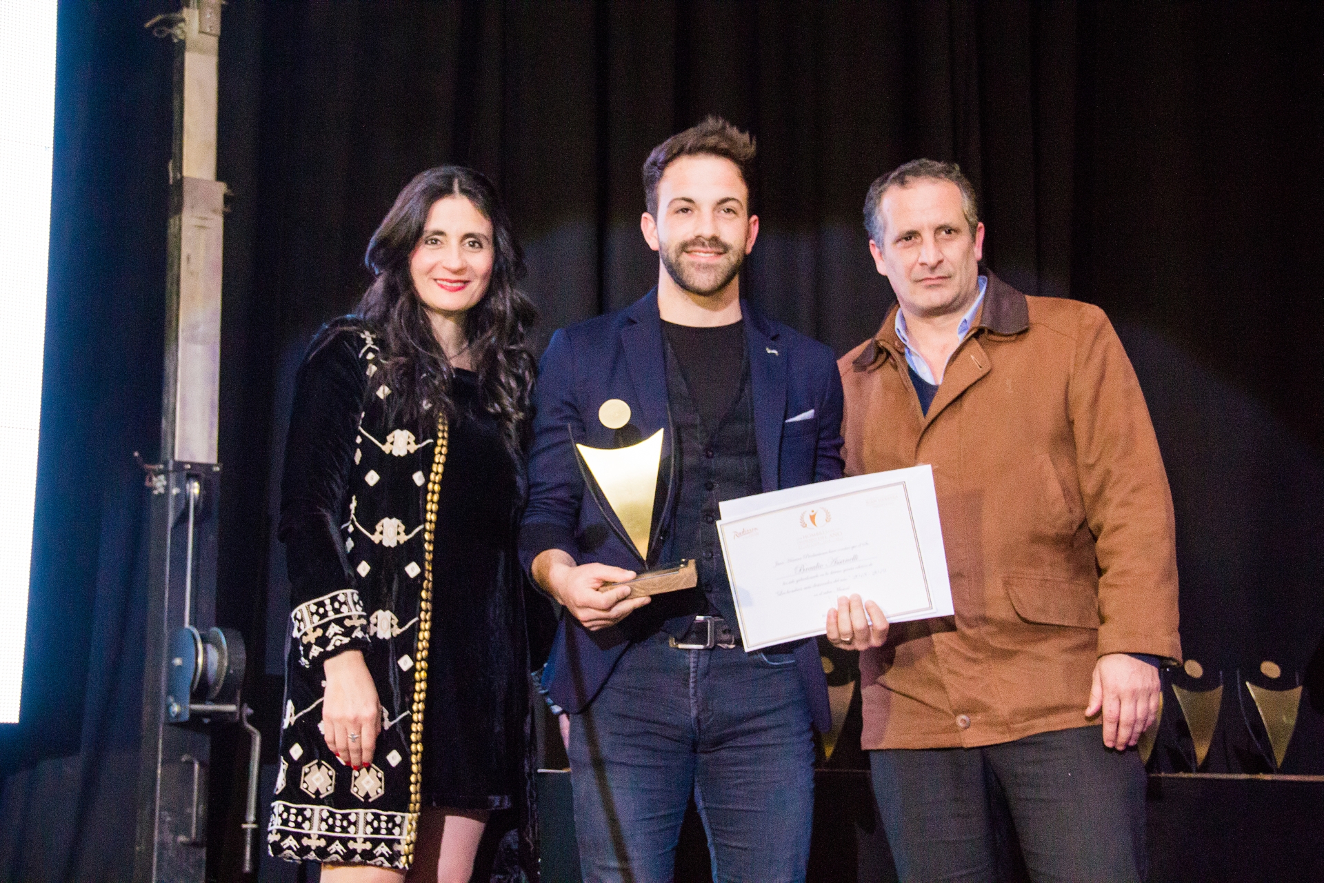Carolina Nieves, Braulio Assanelli, Alejandro Lafluf.