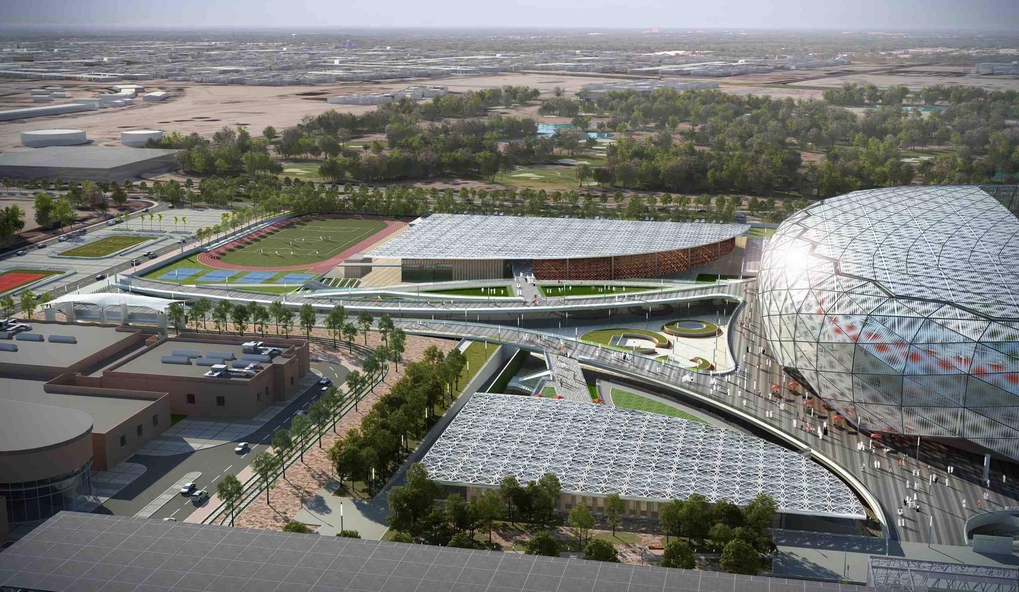 El estadio Education City de Rayan para Catar 2022.