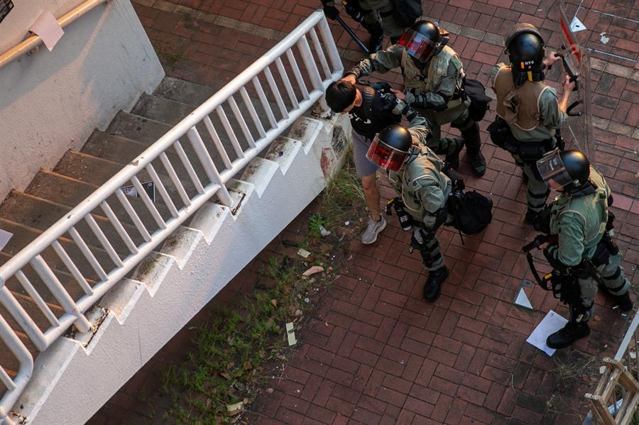 Protestas en Hong Kong. Foto: EFE.