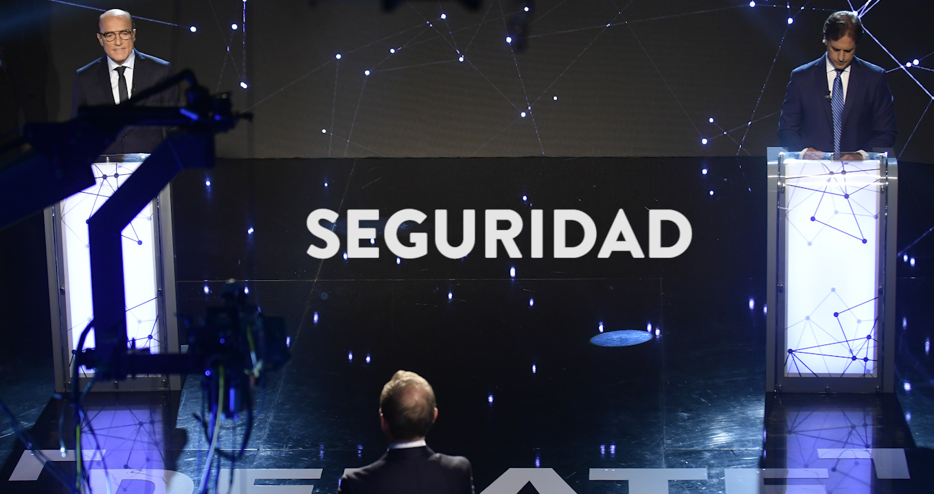 Debate presidencial: Bloque "Seguridad". Foto: Fernando Ponzetto.