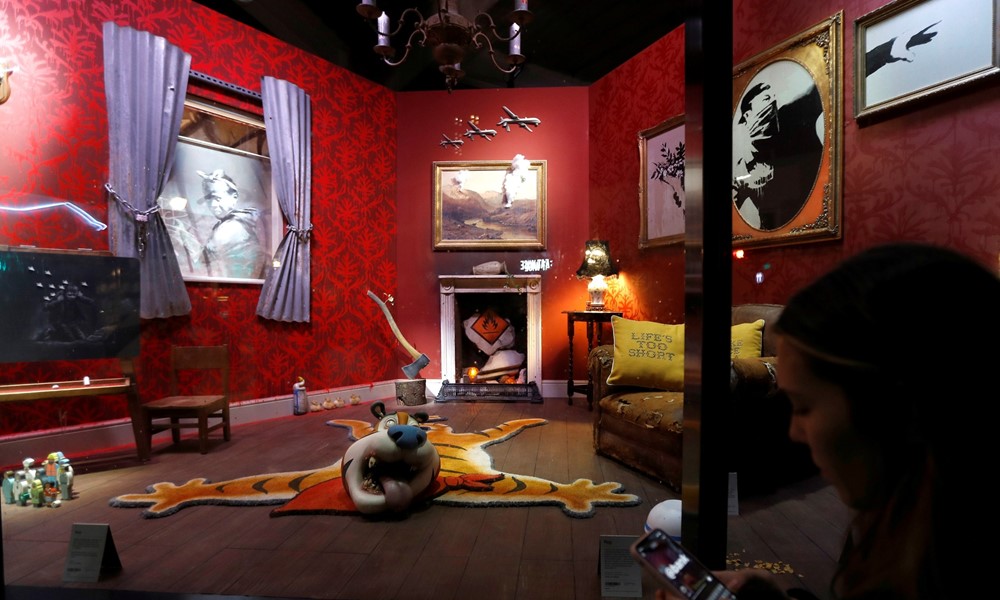 Banksy abrió una tienda en la que no se puede comprar. Foto: AFP