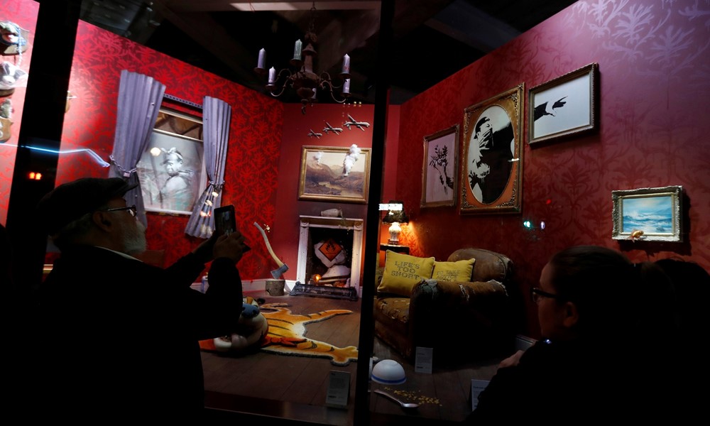 Banksy abrió una tienda en la que no se puede comprar. Foto: AFP