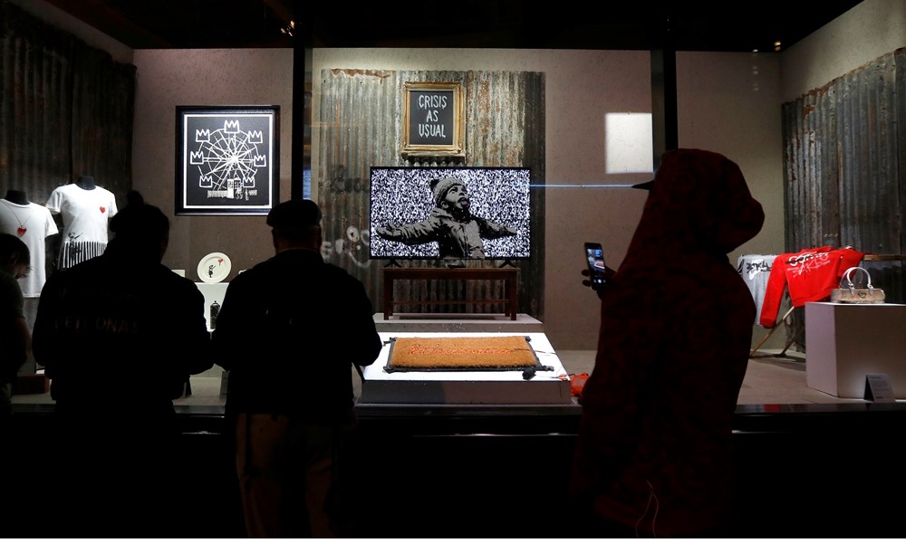 Banksy abrió una tienda en la que no se puede comprar. Foto: AFP