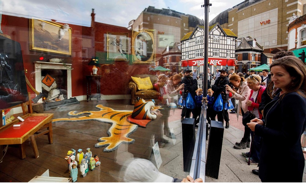 Banksy abrió una tienda en la que no se puede comprar. Foto: AFP