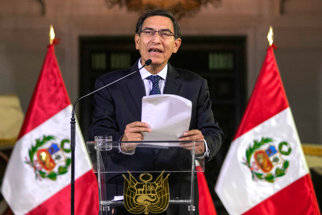 Martín Vizcarra, presidente de Perú. Foto: AFP