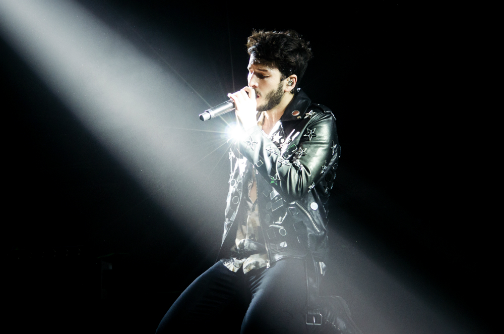 Sebastián Yatra en el Antel Arena. Foto: Carlos Iglesias.