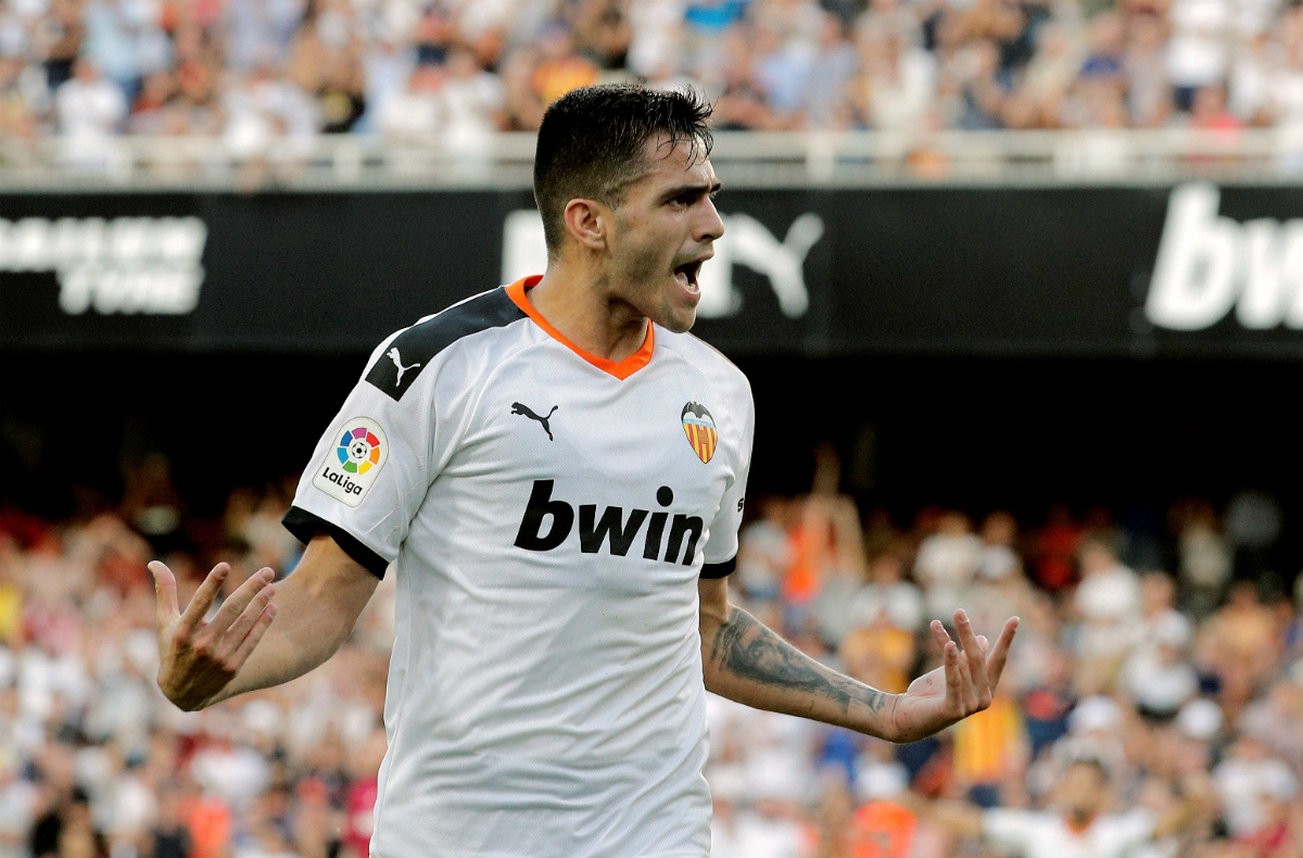 Maxi Gómez celebra su gol ante el Alavés. Foto: Efe.