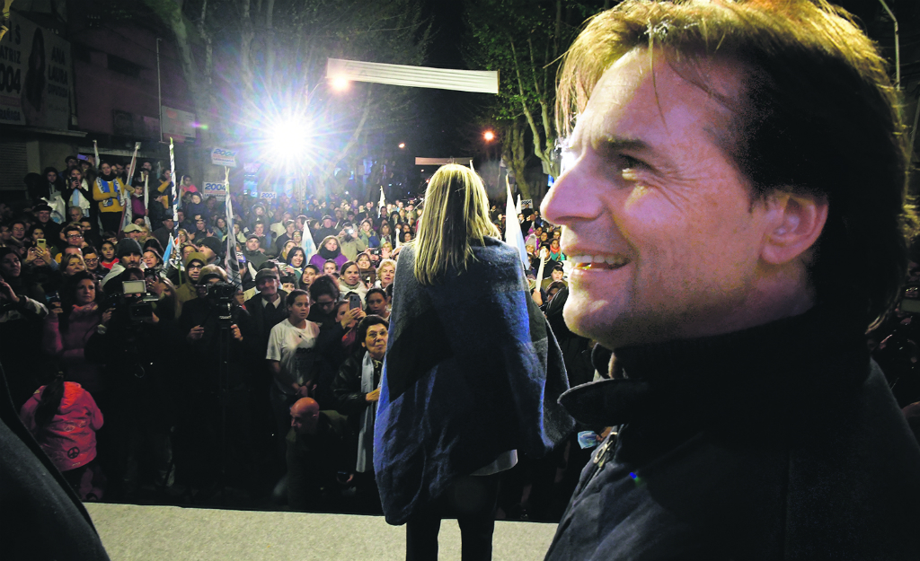 Luis Lacalle Pou durante un acto político en Durazno. Foto: Fernando Ponzetto