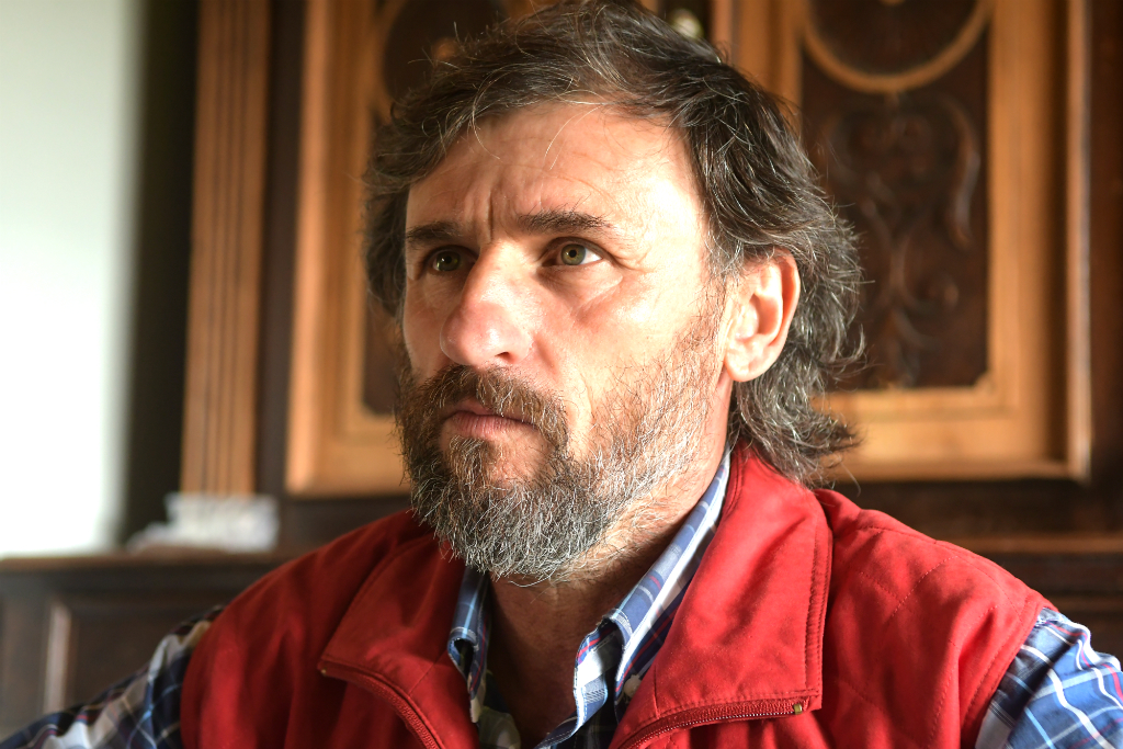César Vega, candidato a presidente por el Partido Ecologista Radical Intransigente. Foto: Francisco Flores