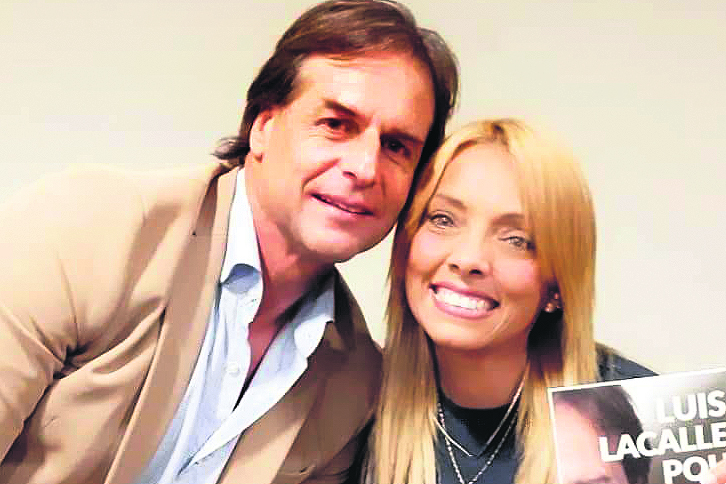 Luis Lacalle Pou y Carolina Villalba.
