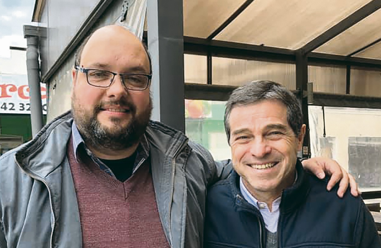 Andrés Heguaburu y Ernesto Talvi.