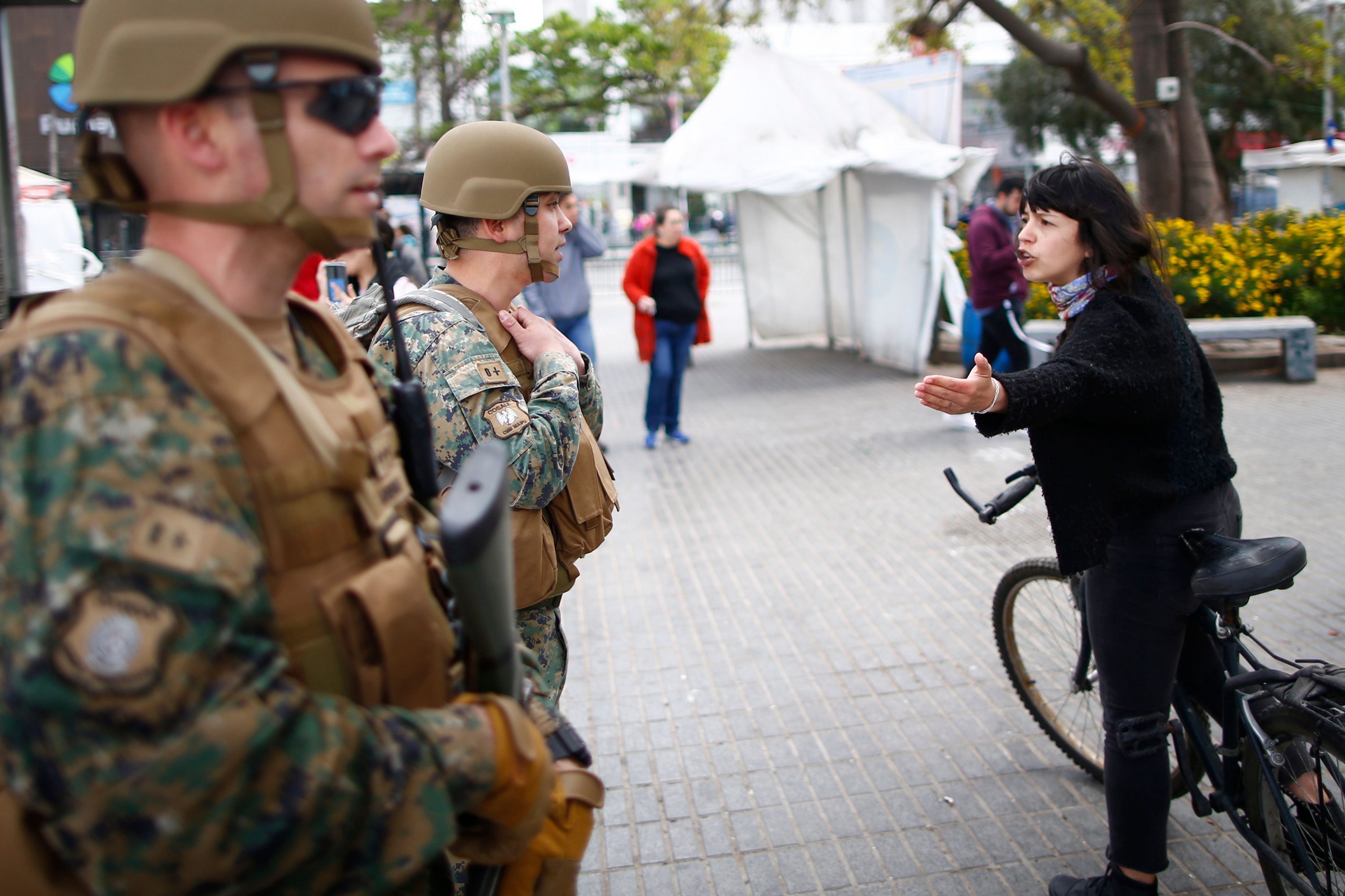 Manifestaciones en Chile. Foto: AFP