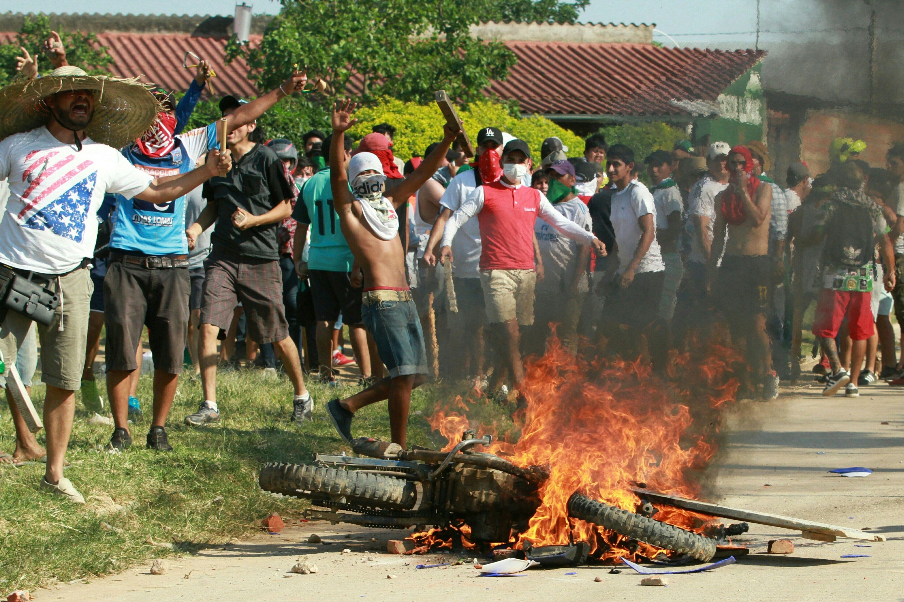 Protestas en Bolivia. Foto: AFP.