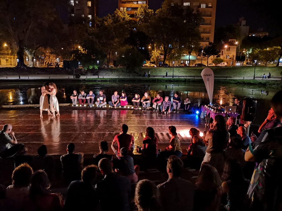 Anaclara y Laura en el 1° Festivalito de Tango Queer en Montevideo