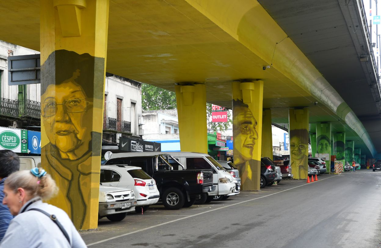 Obras de arte en el viaducto de Paso Molino. Foto: Francisco Flores