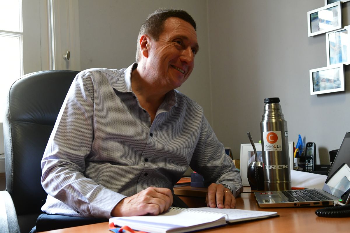 Joseph Birnfeld, director de Metrocall Contact Center. Foto: Francisco Flores.