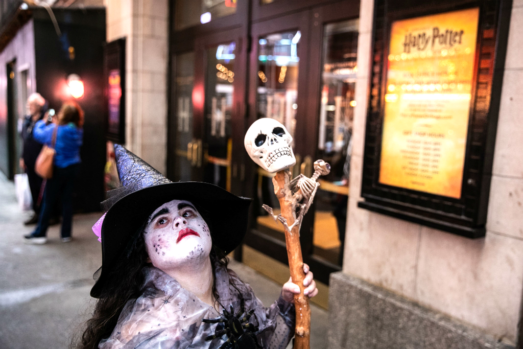 Festejos de Halloween en Nueva York. Foto: AFP