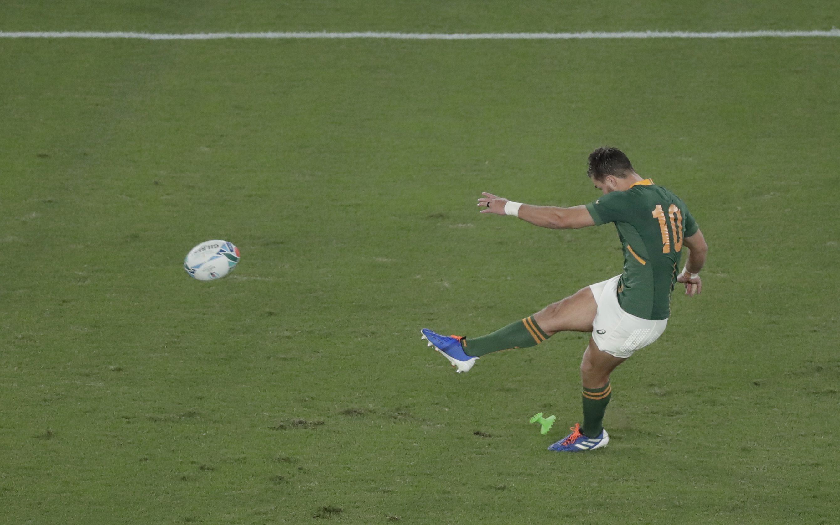 La gran final del Mundial de Japón 2019 entre Sudáfrica e Inglaterra. Foto: AFP.