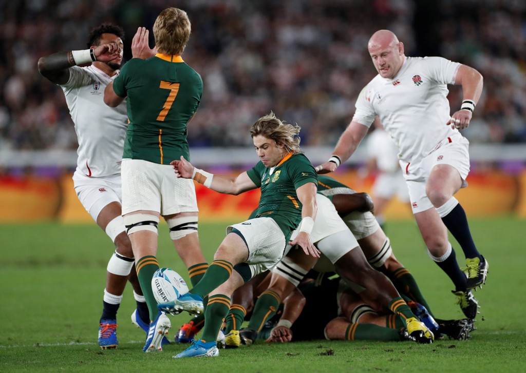 La gran final del Mundial de Japón 2019 entre Sudáfrica e Inglaterra. Foto: AFP.