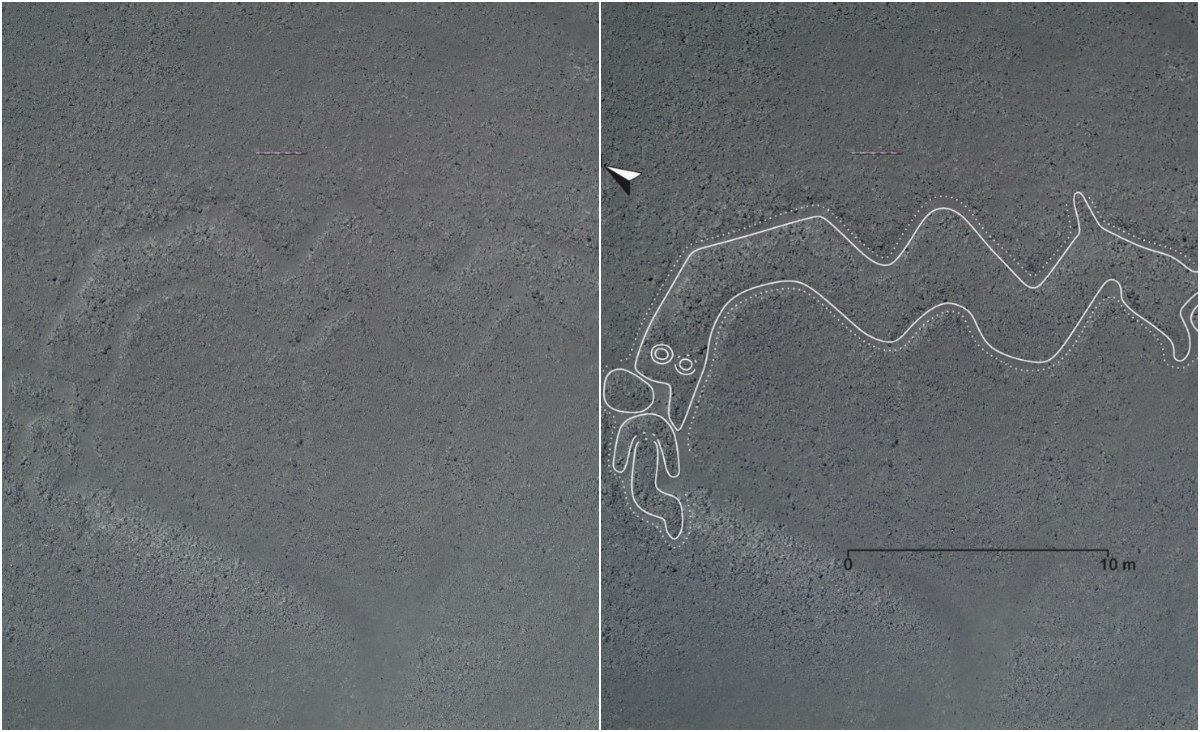 Figura de serpiente de dos cabezas. Foto: Universidad de Yamagata