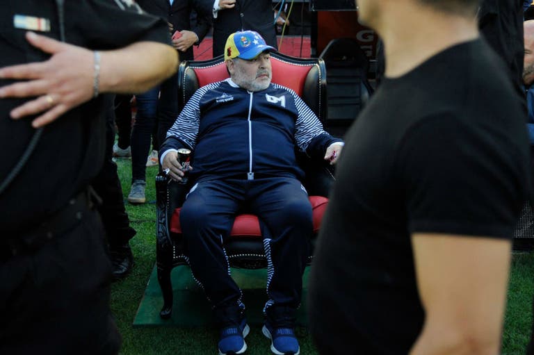 Maradona en la poltrona