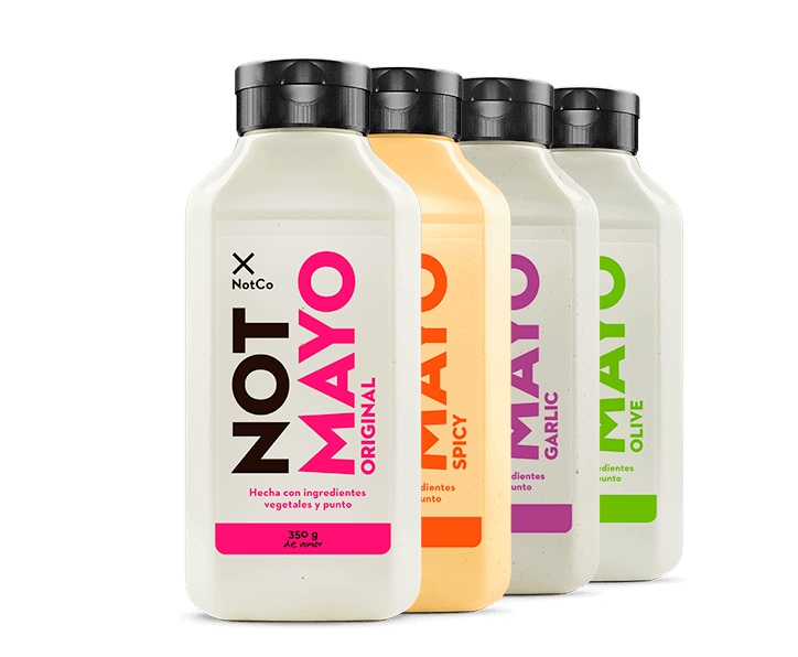 Not Mayo. La mayonesa elaborada con vegetales fue el primer producto que lanzó la compañía.