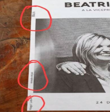 Papeleta del Partido Nacional para el balotaje con error. Foto: Verificado.