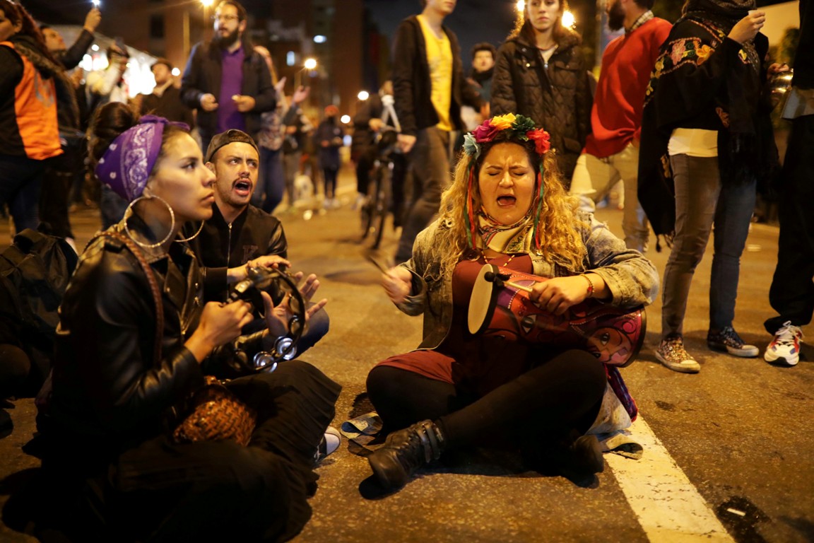 Protestas en Colombia. Foto: Reuters.