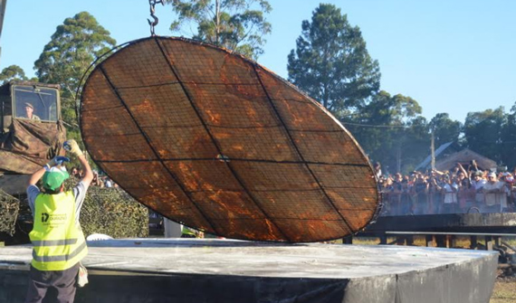 Durazno tiene el récord de la torta frita más grande del mundo. Foto: Intendencia de Durazno.